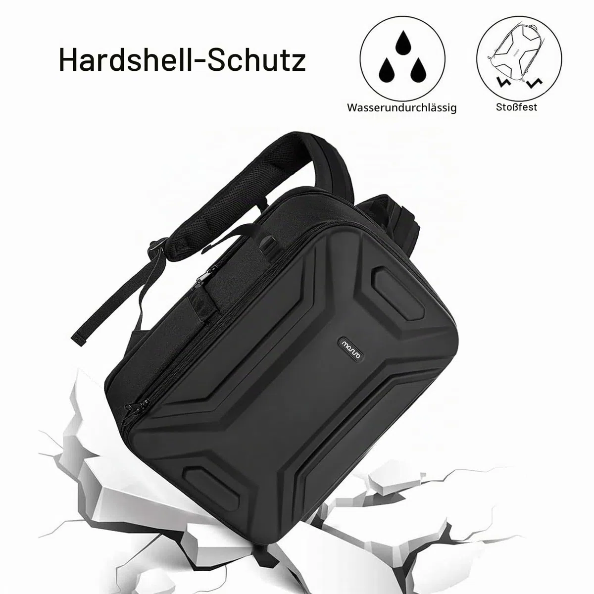 MOSISO Kamerarucksack Wasserdicht, Fotorucksack Groß mit 15,6 Zoll Laptophülle, Kamera Rucksack mit Stativhalter, Camera Backpack, kamerarucksäcke für Drohnen, Spiegelreflexkameras, Schwarz
