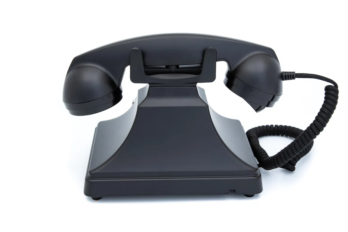 GPO 200 Klassische Retro Wählscheibentelefon 50er Jahre Design Schwarz