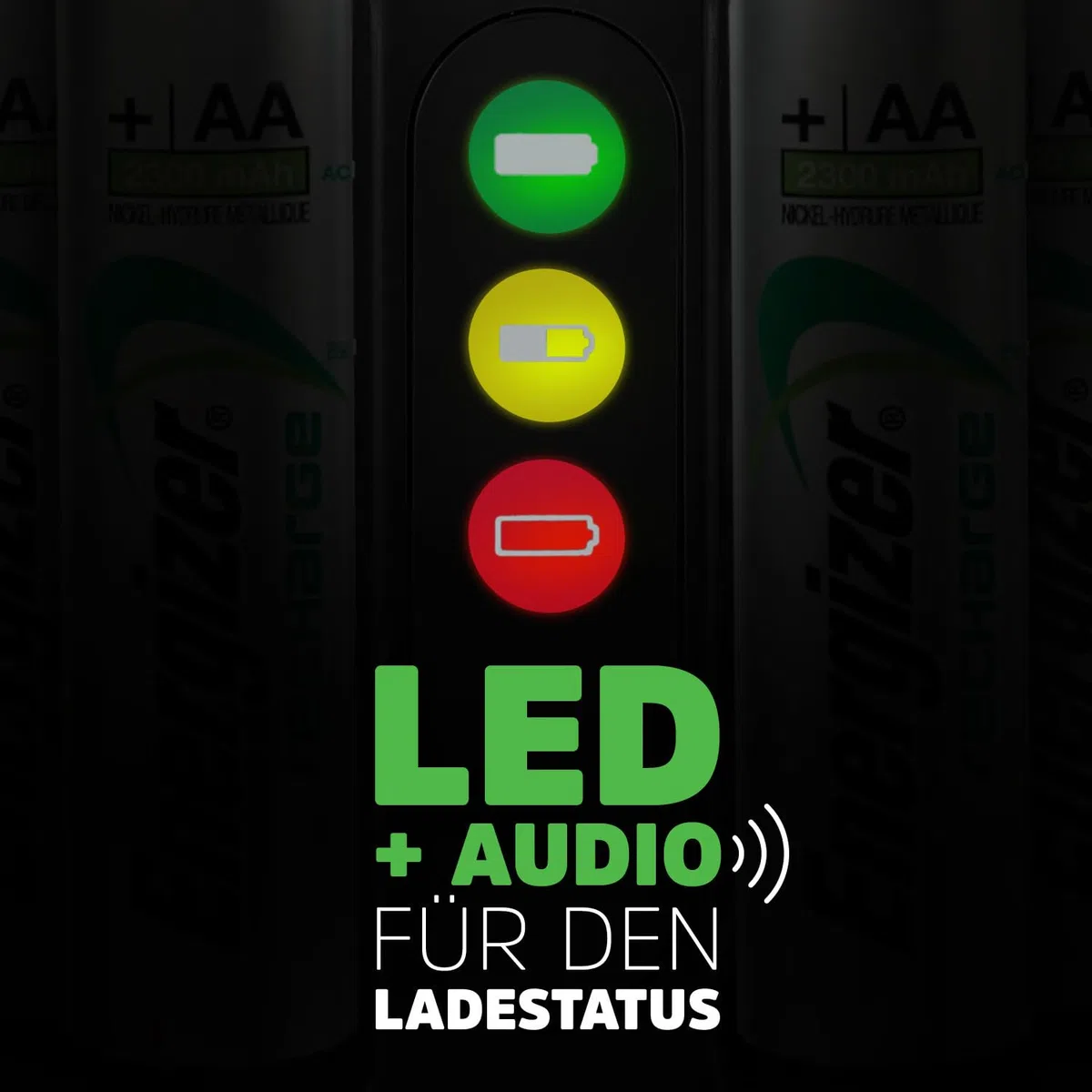 Energizer Recharge Pro - Batterieladegerät für Wiederaufladbare Akku AA und AAA NiMH - 4 AA 2000 mAh Batterien inbegriffen - 4 Stunden Ladezeit - automatische Abschaltung und der Überladungsschutz