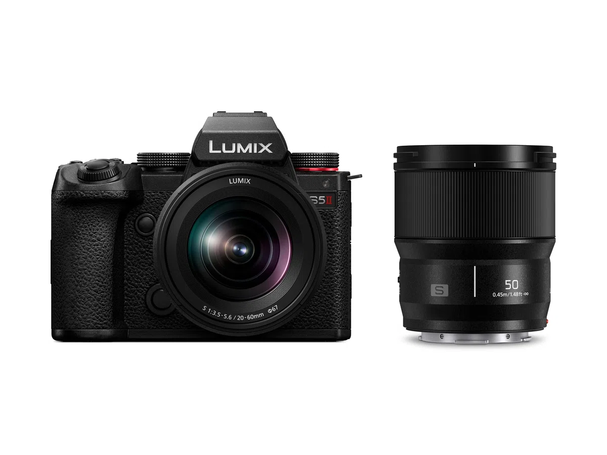 Hybrid-Set Panasonic Lumix S5 Mark II + S 20, 60 mm, f 3,5, 5,6 + S, 50 mm f 1,8