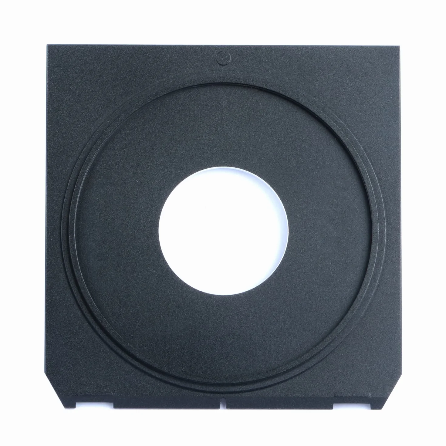 eTone Copal Compur Prontor #0 Aluminiumlegierung Objektivplatten 96 x 99 mm für Linhof Technika, Ebony, Toko, Chamonix, Wista 4x5 Großformatkamera (Center Hole, Schwarz)
