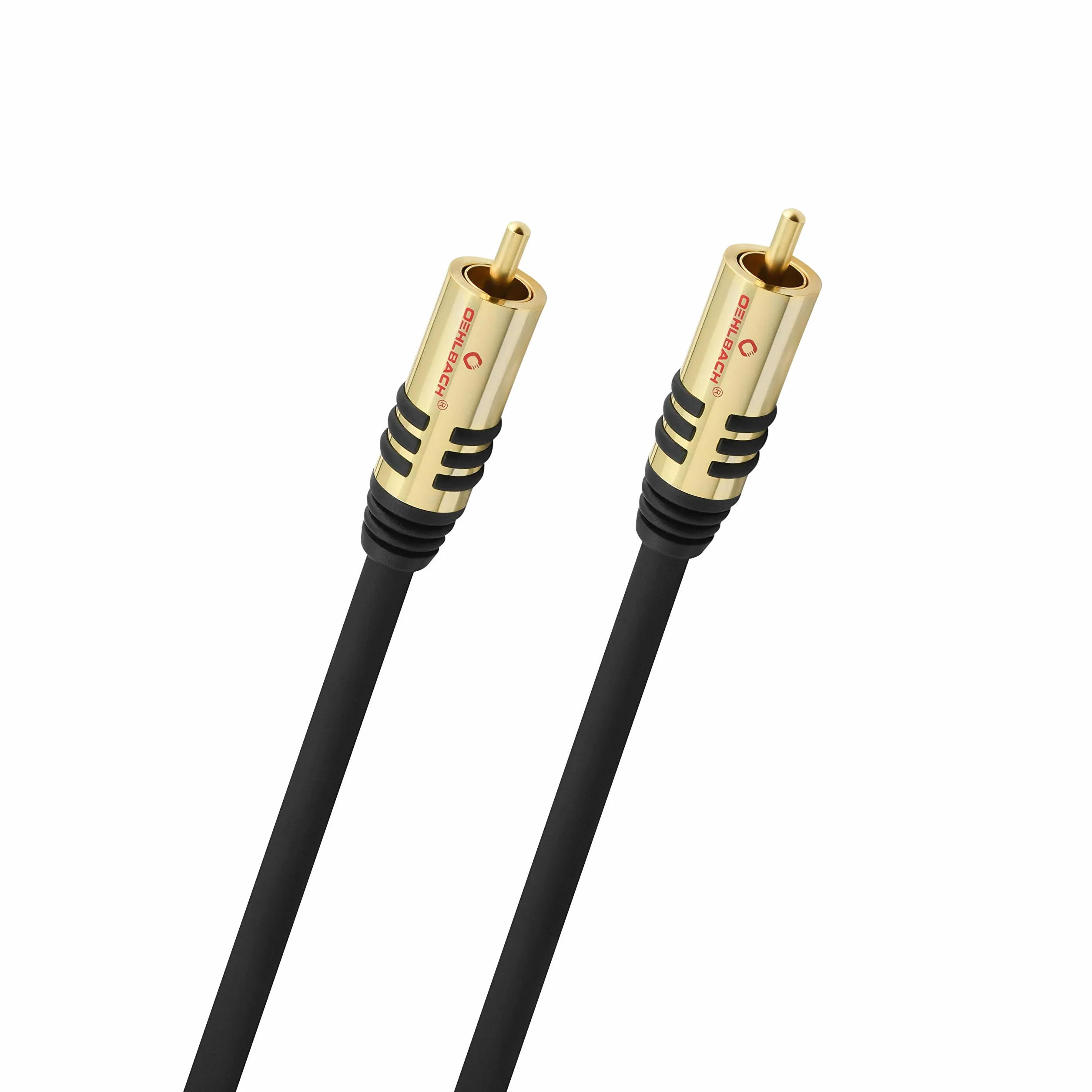 Oehlbach NF Sub, Cinch Subwoofer-Kabel - Audiokabel - rund - OFC - 3m - schwarz