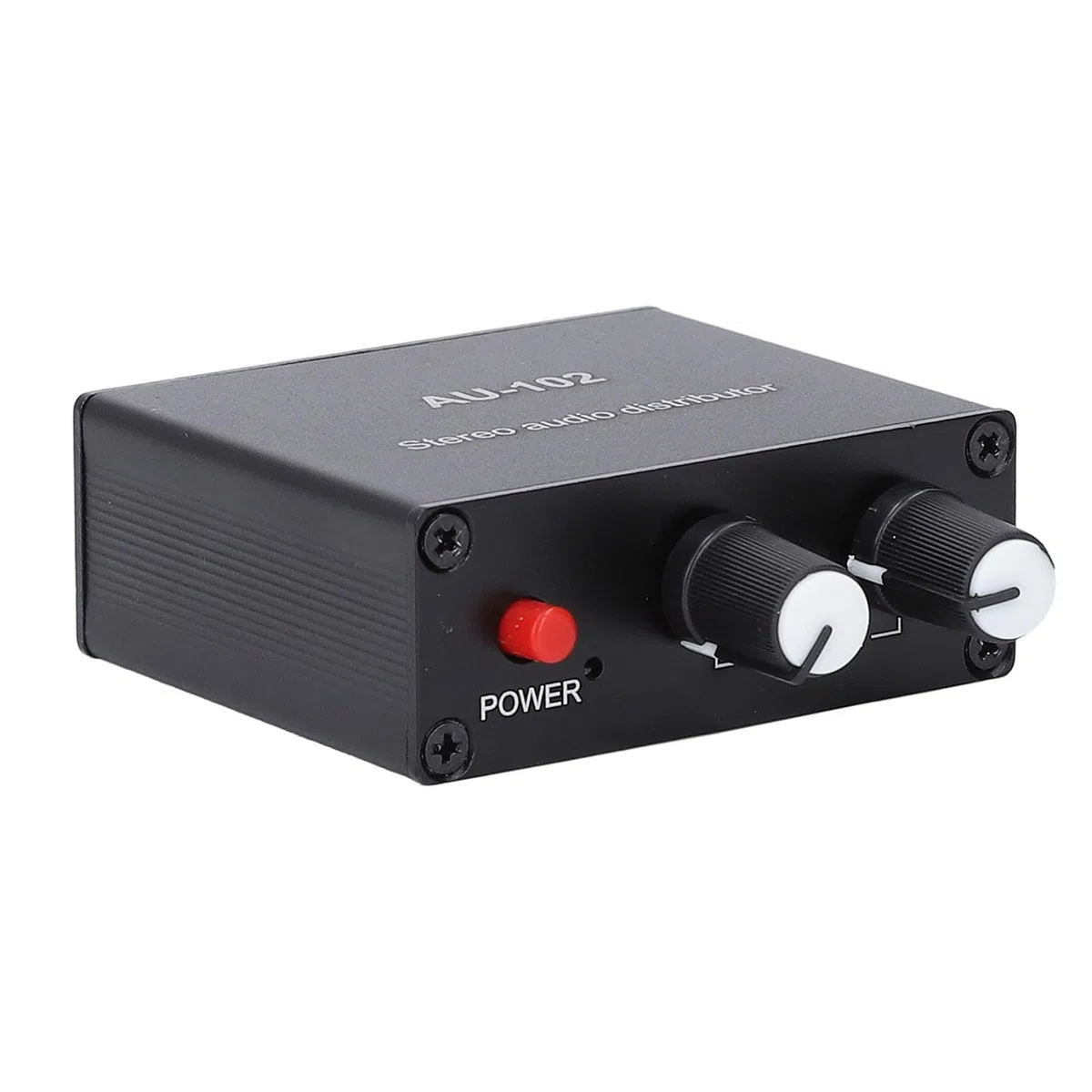 Active Sound Distributor, 2 Way 1 in 2 Out Mini Amp mit Unabhängiger Lautstärke Regelung, für Kopfhörer und Sound Amps DC5V