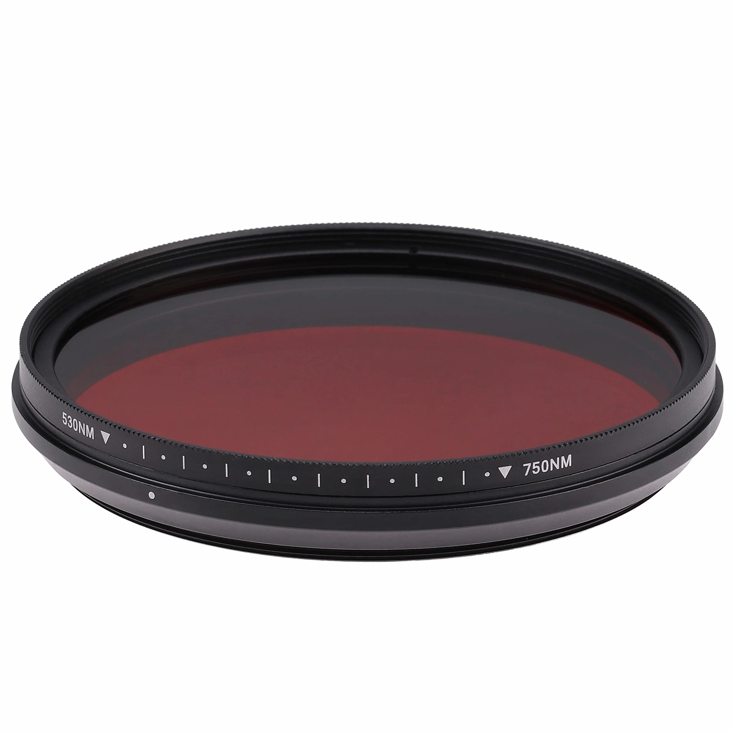 Fotga Sechs-in-Eins Einstellbarer Variabler Infrarot-IR-Pass-Röntgenlinsenfilter Stufenlos 530nm bis 650nm 680nm 720nm 750nm 52mm