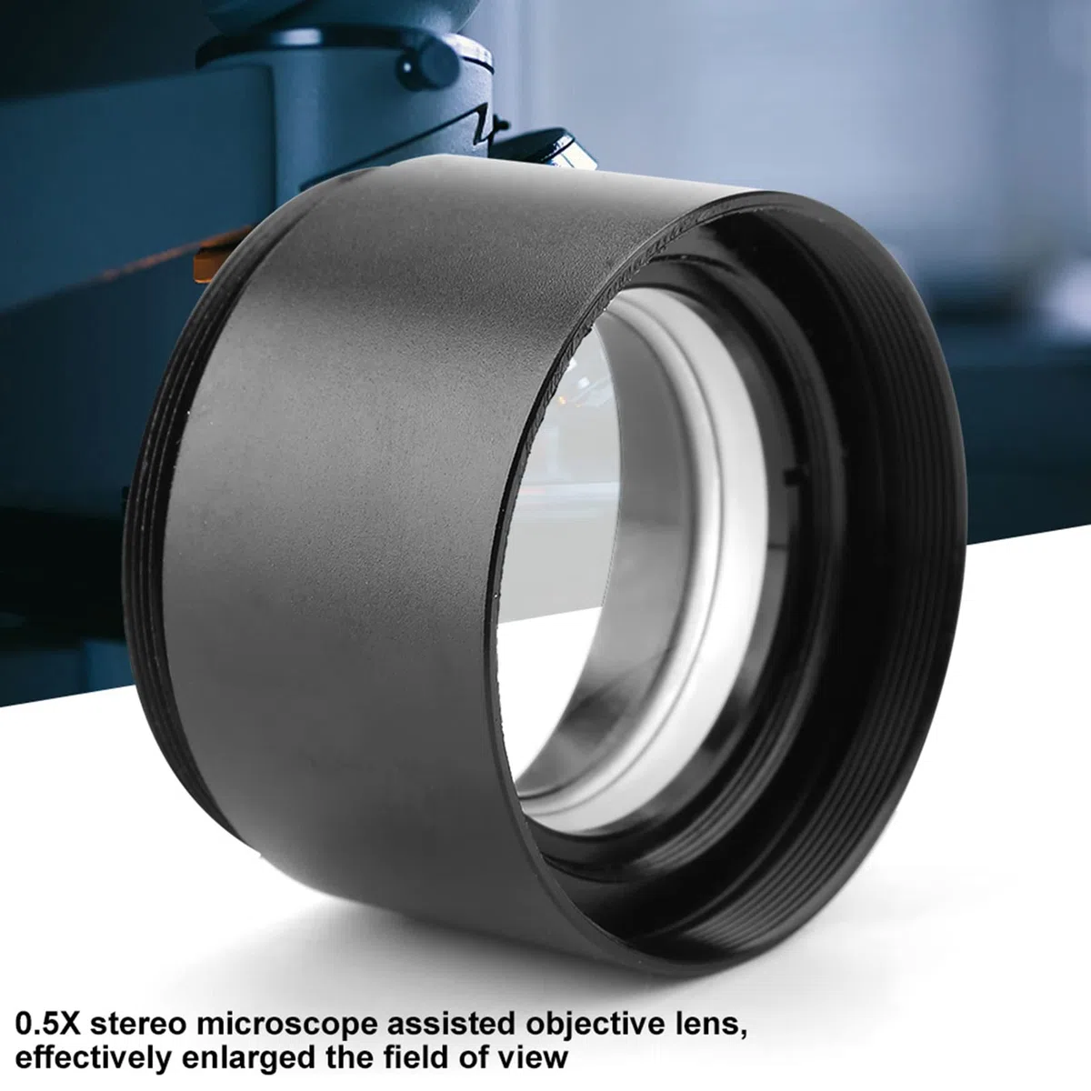 0,5 fache Barlowlinse Trinocular Stereo Zoom Mikroskopes 0.5X Objektiv Mikroskop-Zubehör Mikroskop Hilfslinse für Stereo Mikroskopes (48 mm) Mikroskop Barlow Linse