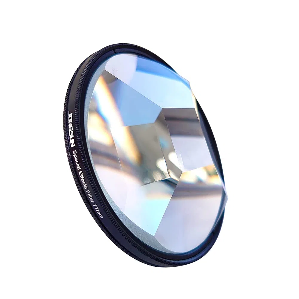 JONGSUN Vier-Prisma Spezialeffektfilter 77mm FX Glas Blendung Widescreen Film Anamorphotische DSLR Film Video Fotografie Kamera Filter Zubehör (Four Prism)