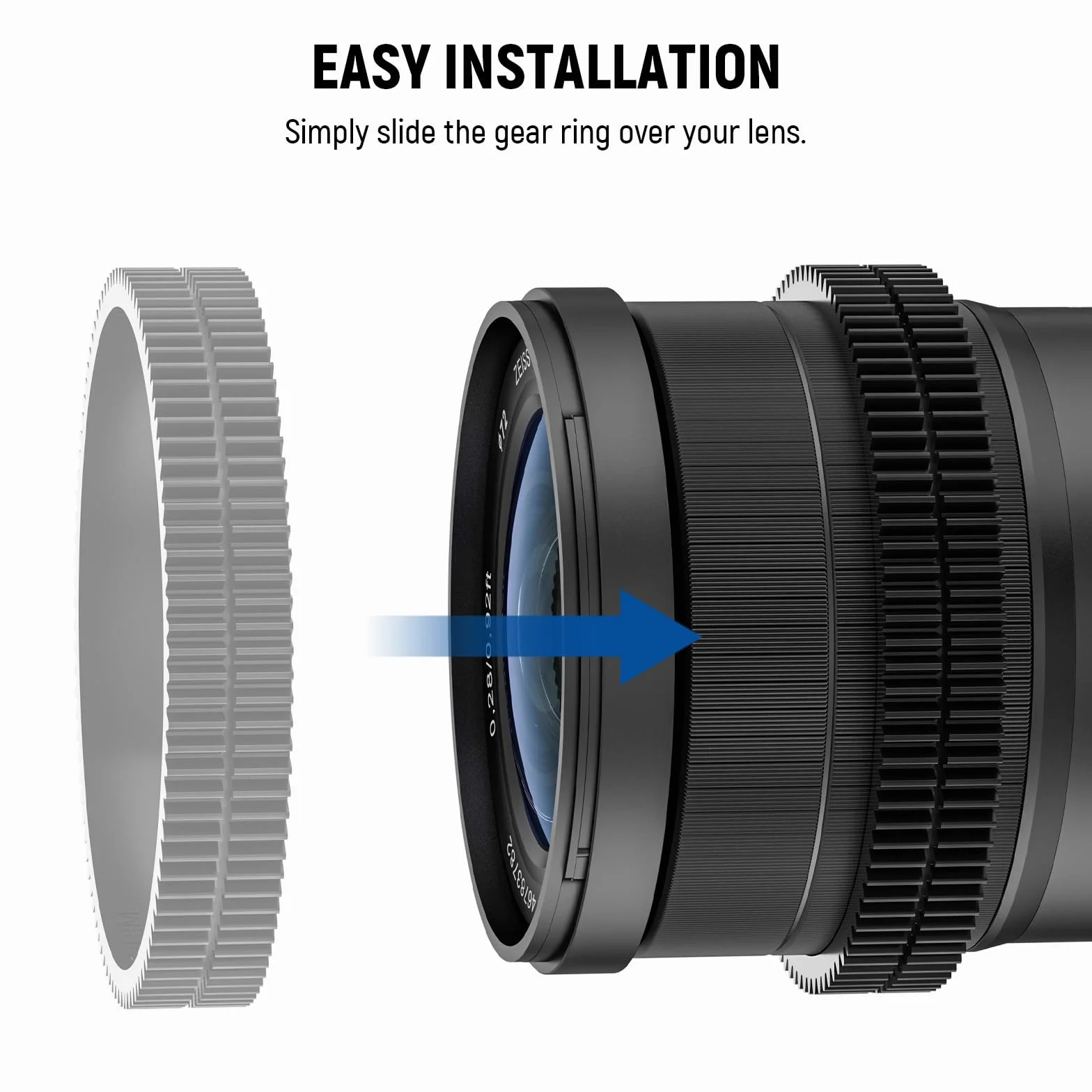 NEEWER 14STK Seamless Follow Focus Gear Ring Set 0.8 MOD für ø46.5-90mm Objektiv, Kompatibel mit SmallRig Kompatibel mit Tilta NEEWER Follow Focus für Canon Sony Nikon Fujifilm Sigma Linse, PG008