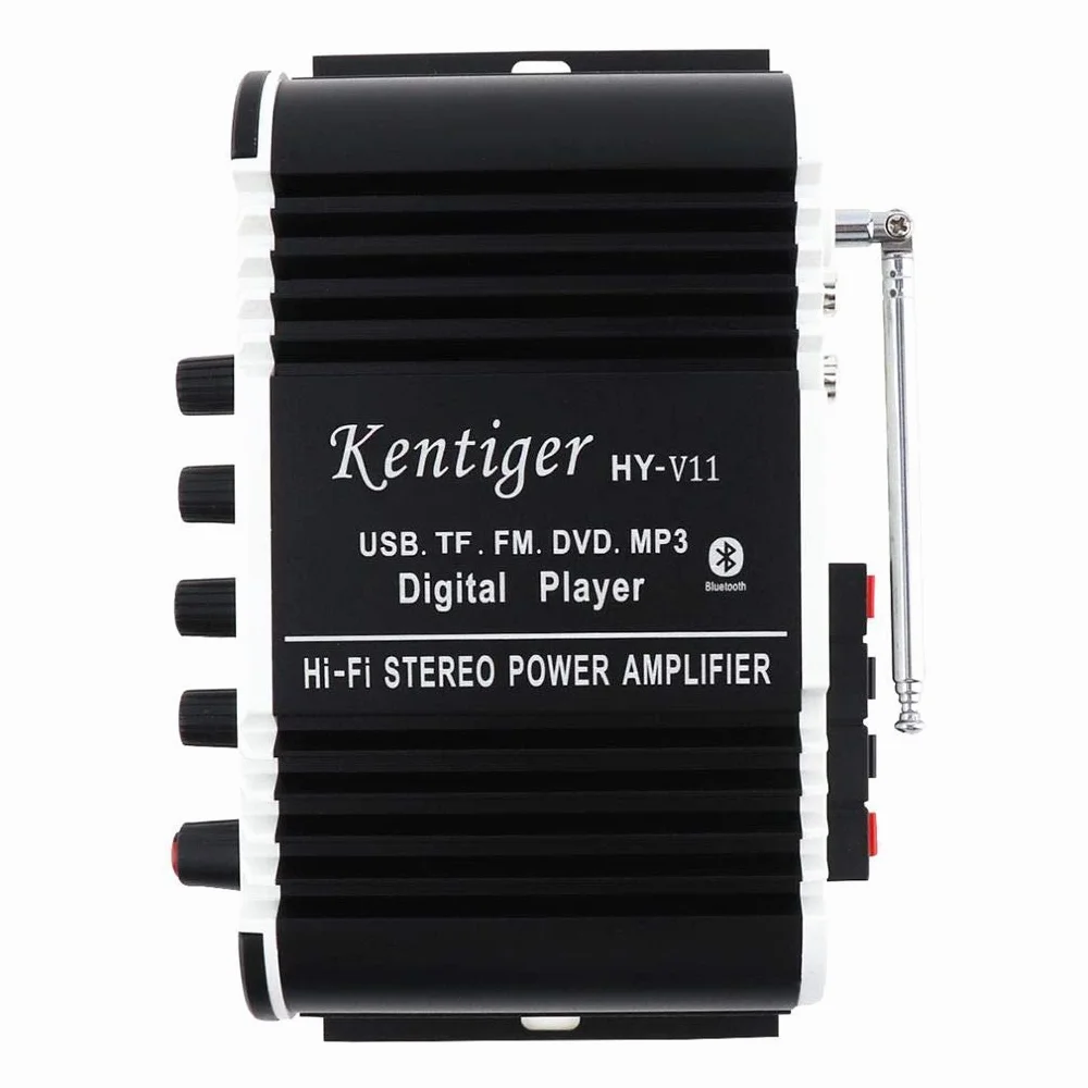 DollaTek Kentiger HY-V11 2CH Hi-Fi Bluetooth Auto Audio Verstärker FM Stereo Radio Player Unterstützung USB DVD MP3 Eingang für Auto Motorrad