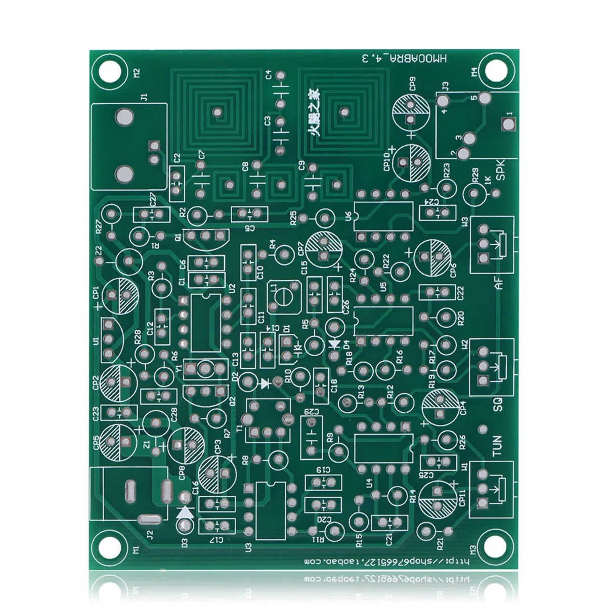 Generic Flugfunkempfänger, Hochempfindliches Bausatz Zum Empfangen von Anrufen Vom Flugzeug Zum Tower, Grünes PCB-Material, 9,2 X 7,5 cm
