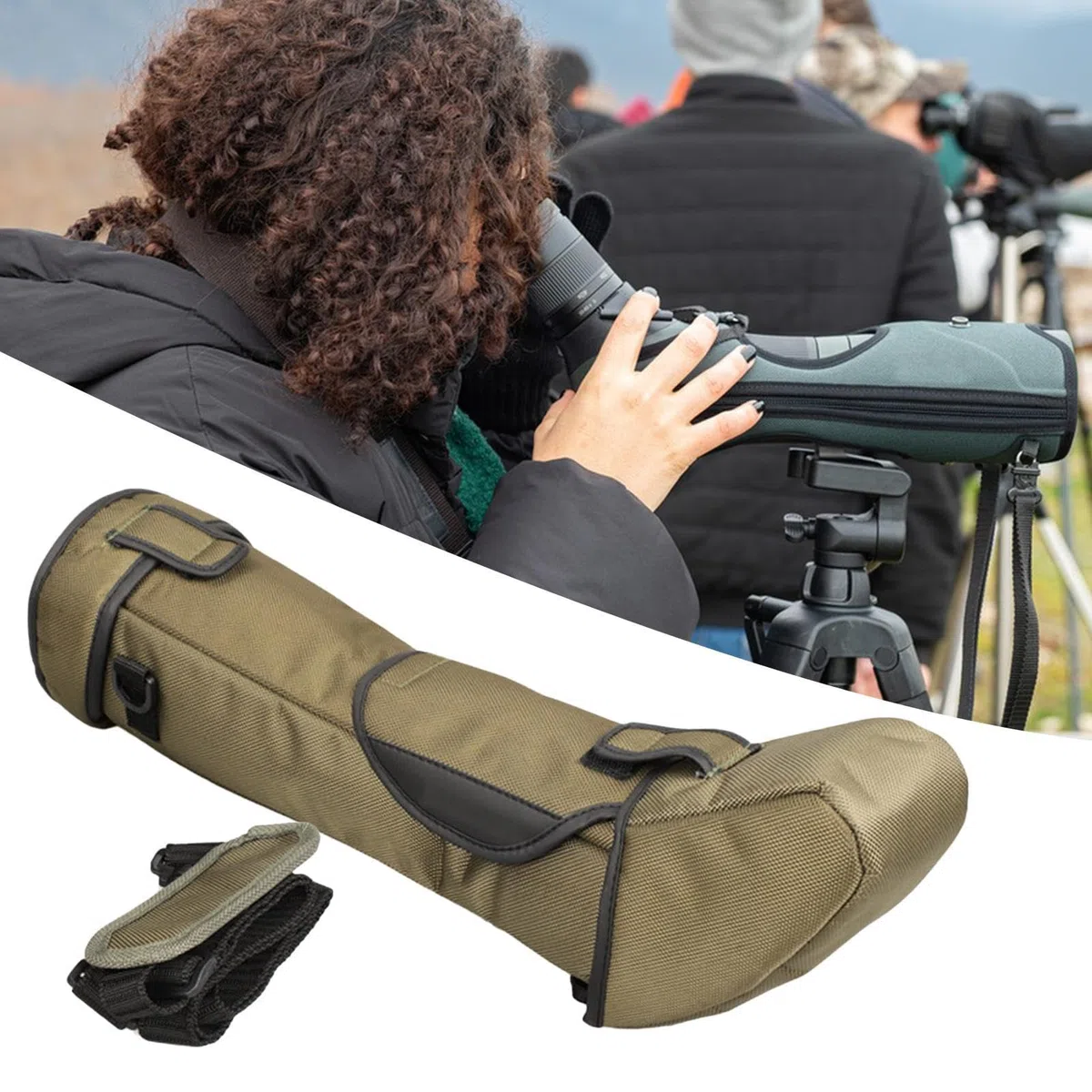 Teleskop-Aufbewahrungstasche, Teleskop-Tasche, Schützende Teleskop-Reisetasche, Spektivtasche für Spektiv, multifunktionale schützende Teleskop-Tragetasche