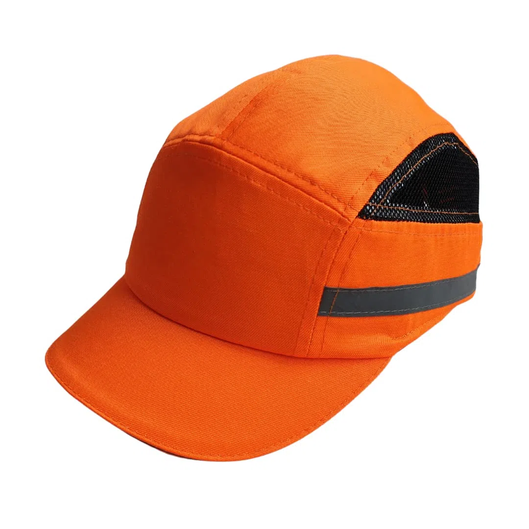 ViCap Aero Orange Anstoßkappe/Sicherheitskappe mit ABS-Schale & Warnschutz (Orange)