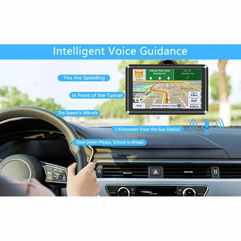 NEWFUN Navigationsgeräte für Auto,GPS LKW Navigationsgeräte, 2025 Europa Karten,5 Zoll Navi für Auto,Kostenloses Karten Update,mit POI Geschwindigkeitswarnung,Sprachführung