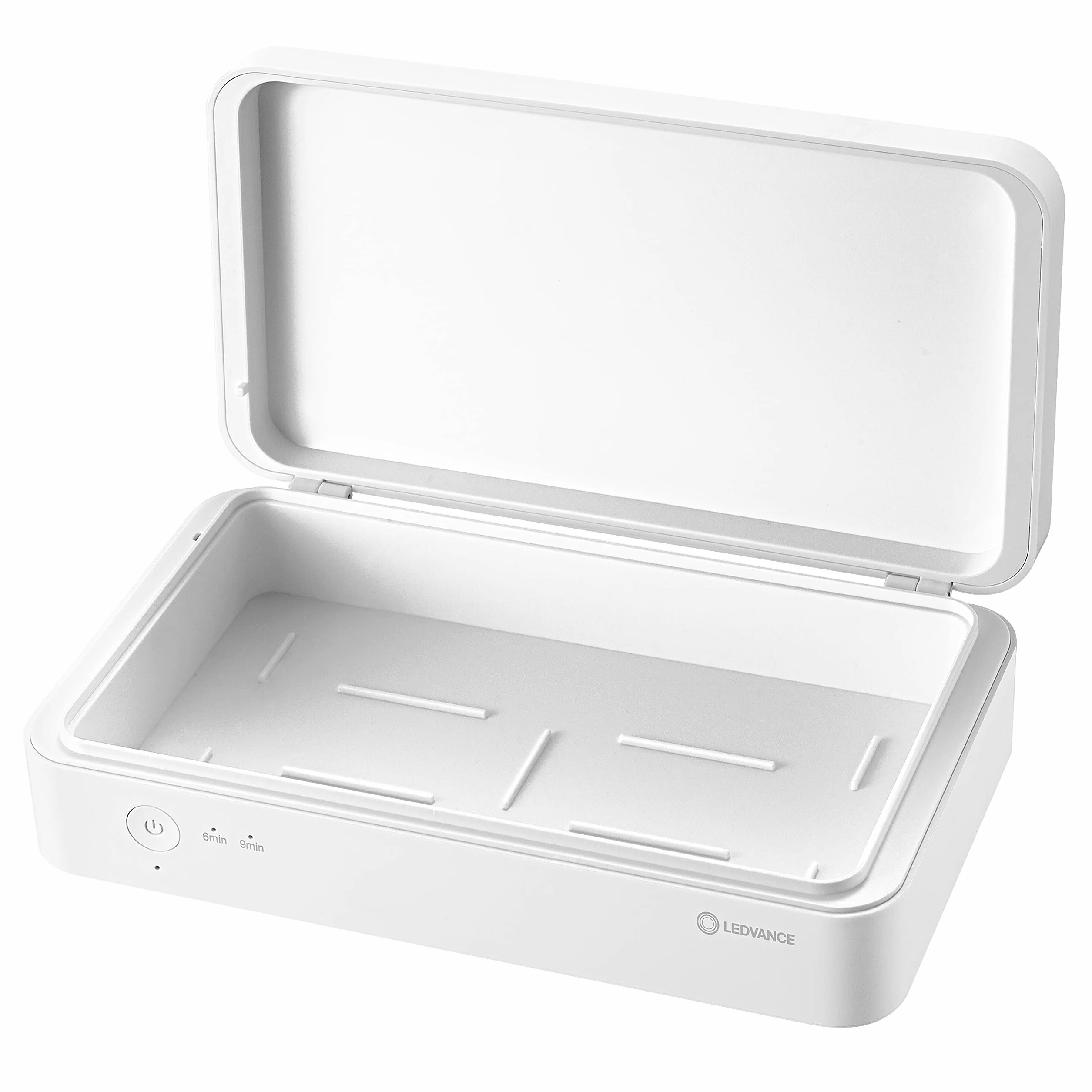 LEDVANCE UVC Sterilization Box, volle UV-C Power zur Bekämpfung von Viren und Bakterien, Mobile Sterilisationseinheit zur Desinfektion von Dingen des täglichen Gebrauchs, 21,9 x 12,6 x 6,3 cm