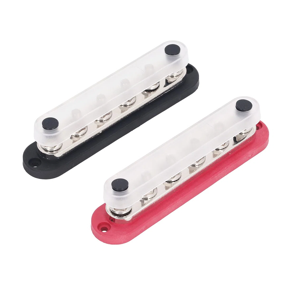Stromverteilungsblock, 2 Stück, 300A Marine Bus Bar, 12-48V, mit Schutzabdeckung für Auto und Marine, extreme Umgebungen