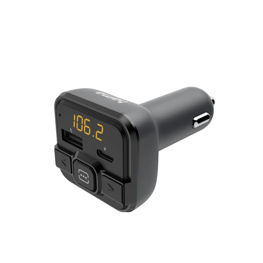 Hama FM Transmitter mit Bluetooth (Bluetooth Adapter Auto zur Funkübertragung ans Autoradio, Micro SD Kartenslot, USB Slot, Geräteerkennung zum Laden von Tablets, Smartphones, Kfz Adapter)