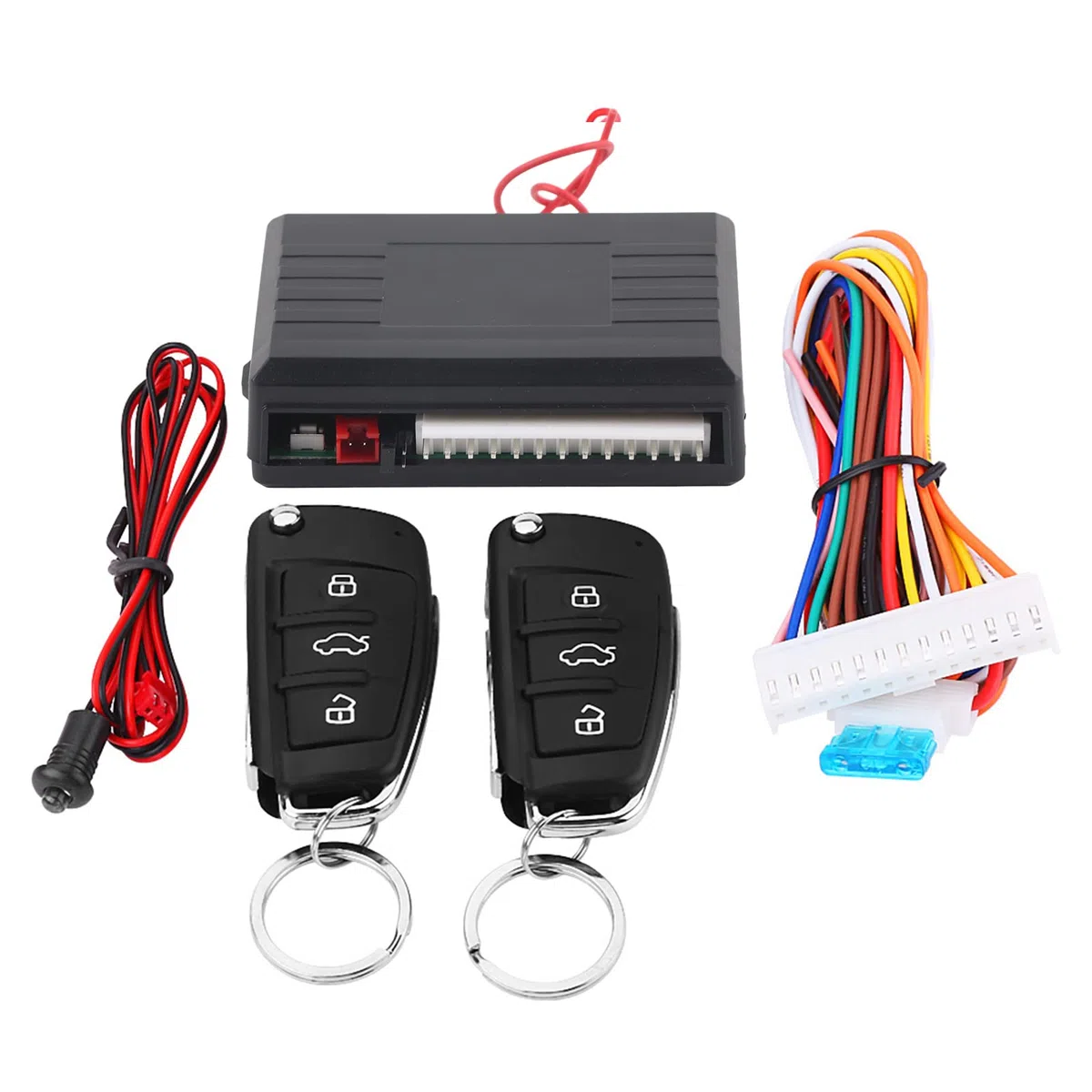 Bediffer Auto Zentralverriegelung Universal Fernbedienungs Keyless Entry System mit Fernbedienungskit Kofferraumfreigabe