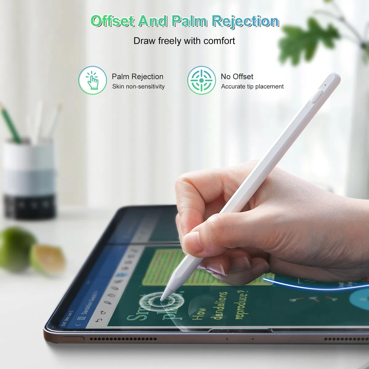 iPencil 2. Generation für ipad 2018-2025, Magnetische drahtlose Aufladung Stift für ipad Mit Handfläche Ablehnung& Neigung, Stylus Pen für iPad 6/7/8/9/10, Mini 5/6, Air 3/4/5 M2 M3, Pro 11" &12.9" M4