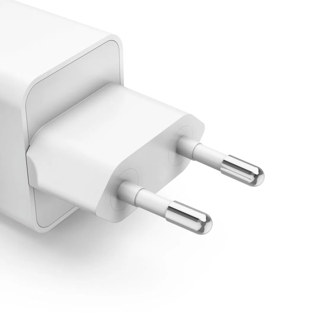 Hama Schnellladegerät, 40W (Ladegerät mit 2X USB C, unterstützt Power Delivery und Qualcomm Quick Charge, Zwei Geräte gleichzeitig Laden, superklein und kompakt, GaN Charger, akkuschonend) weiß