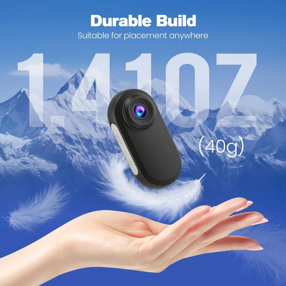 1080P Mini Körperkamera mit Akku-Case & 128GB, Helmkamera Motorrad POV Kamera für Fahrrad, Ski, Outdoor Abenteuer & Geschenk für Damen und Herren(Schwarz)