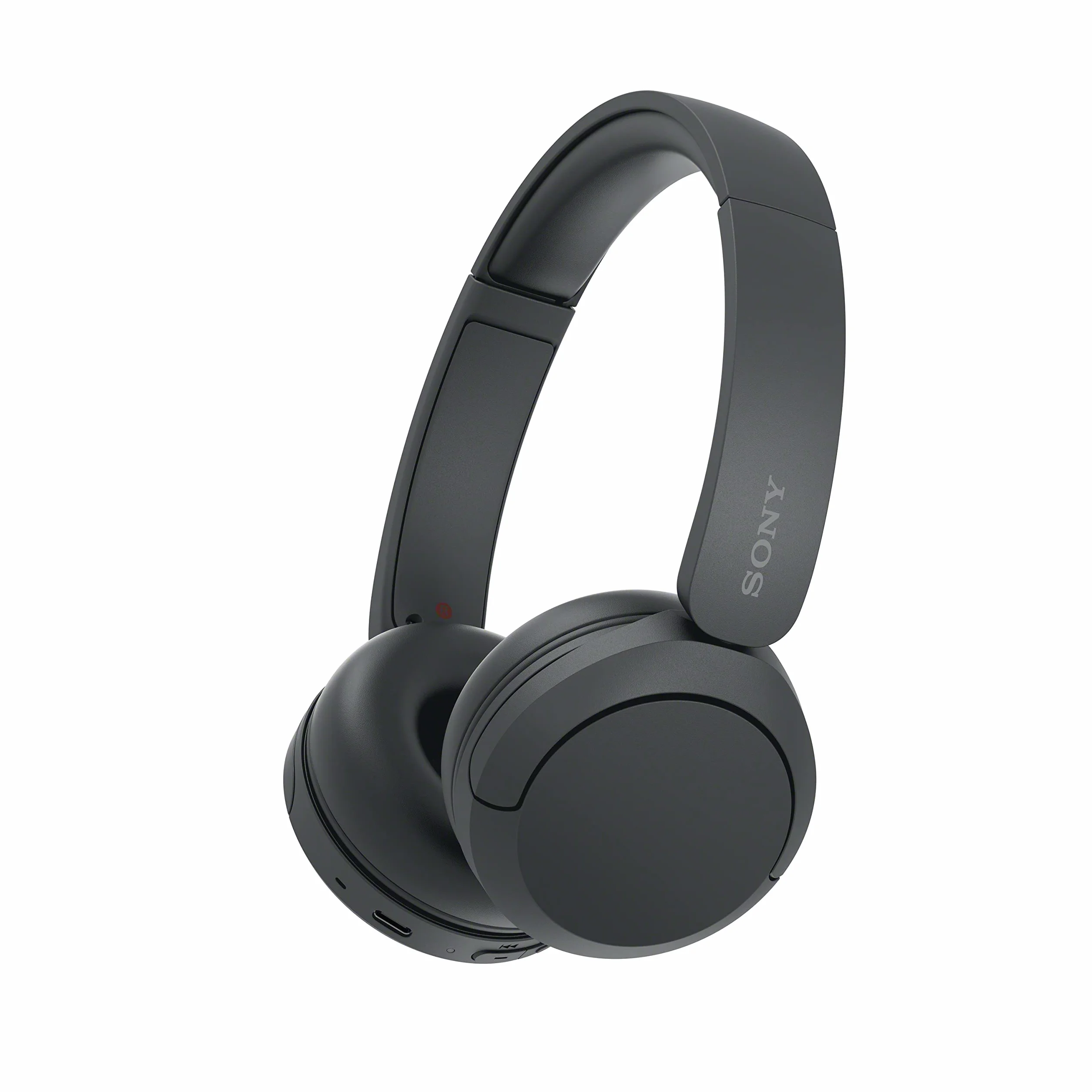 Sony WH-CH520 Kabellose Bluetooth-Kopfhörer - bis zu 50 Stunden Akkulaufzeit mit Schnellladefunktion, On-Ear-Modell - Schwarz
