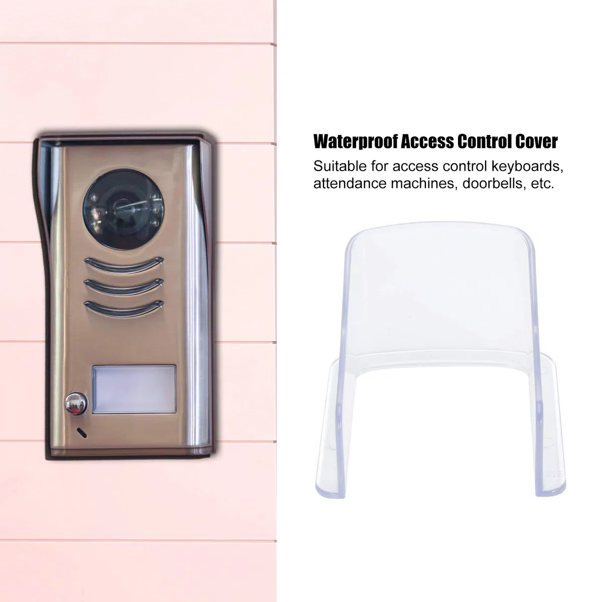 Türklingel-Regenschutz, transparente Kunststoff-Türklingelabdeckung, robuste Regenschutz für Home Access Controller