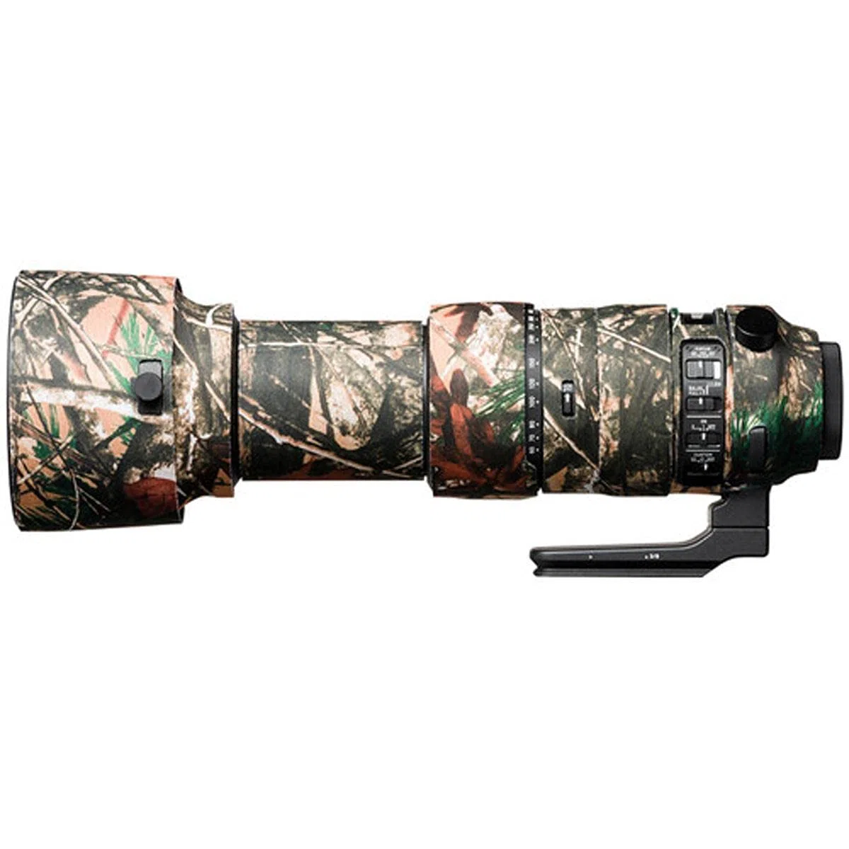 easyCover - Lens Protection Camouflage Cover - Objektivschutz - Schutz für Ihr Kameraobjektiv - Sigma 60-600mm F4.5-6.3 DG OS HSM | S - Wald Camouflage