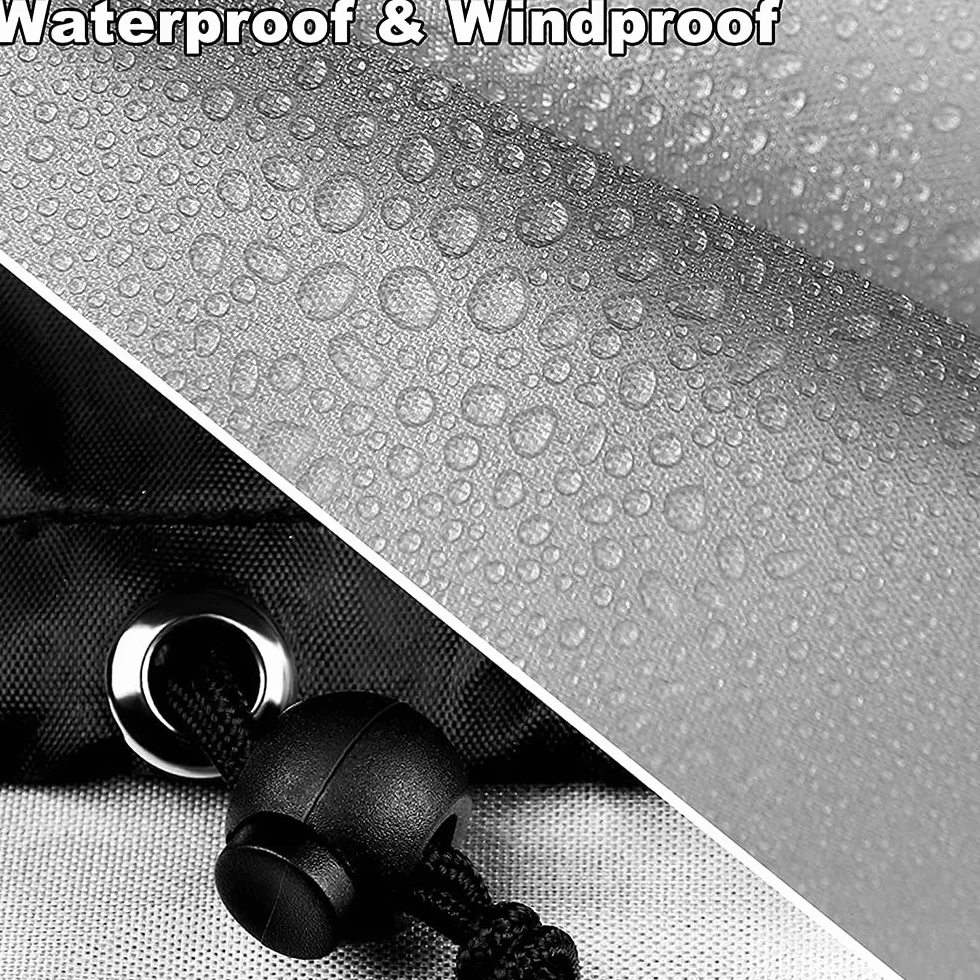 Teleskop-Abdeckung, wasserdicht, 420D-Oxford-Gewebe, Outdoor-Sonne, staubdicht, Teleskop, Umhang, Möbelabdeckungen mit verstellbarem Kordelzug (L: 150 x 85 cm)
