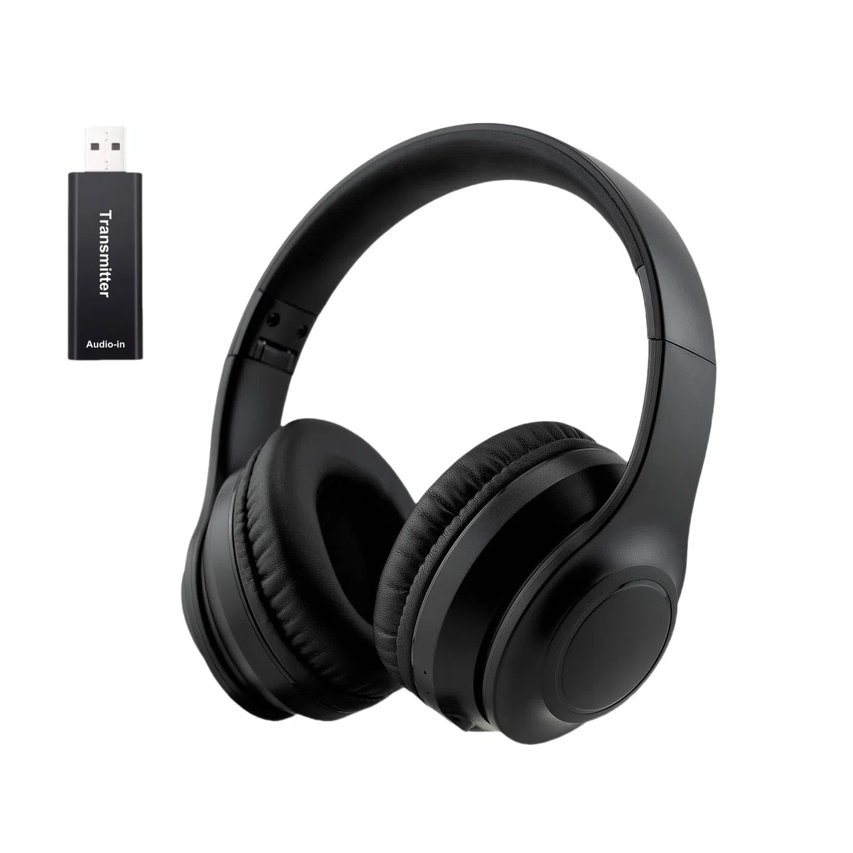 Kabellos TV-Kopfhörer für Senioren mit ANC, Bluetooth 5.3 & 3-in-1-Sender (USB/RCA/AUX) für Nicht-Bluetooth-Fernseher, 35 Stunden Spielzeit, 220g Leicht & Faltbar, Geschenke für ältere Eltern