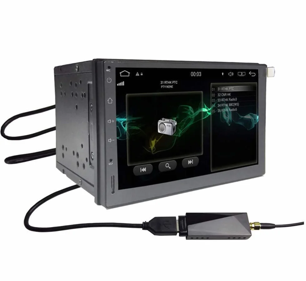 DollaTek DAB Radio Receiver In Auto Antenne Digital DAB+ Adapter Tuner Box Audio USB Amplified Loop Antenne Dekodierung Radioempfang für Android