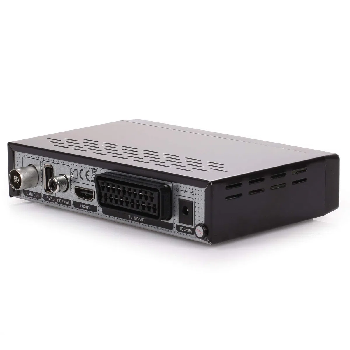 Ankaro DCR 3000 Plus digitaler 1080p Full HD Kabel-Receiver für Kabelfernsehen (HDTV, DVB-C/C2, HDMI, Scart, Coaxial, Mediaplayer, USB) automatische Installation–schwarz