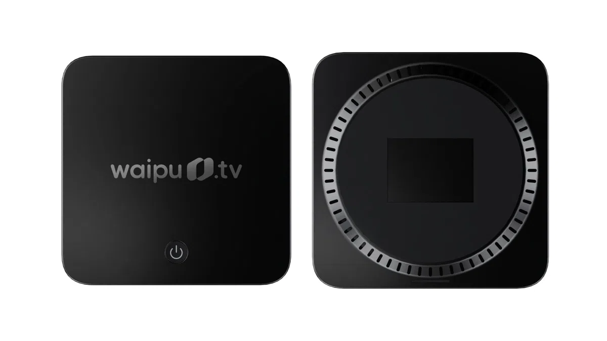 waipu.tv Box 4K HDR10+ Dolby Vision Dolby Atmos Fernbedienung mit Beleuchtung Fernsehen über WLAN LAN HDMI