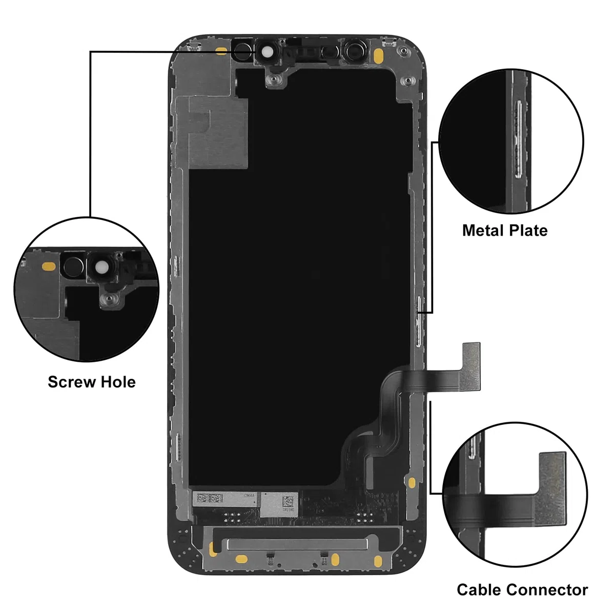 LL TRADER LCD-Bildschirm für iPhone 12 Mini 5,4" Ersatzbildschirm FHD Touchscreen 3D Touch Digitizer Rahmen Montage und Reparatur-Kits 2026