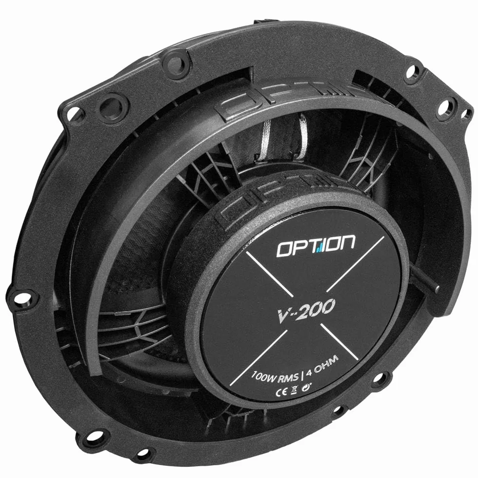 OPTION AIR Front Lautsprecher-System kompatibel mit VW T5/T6-100% Plug & Play System - 2-Wege Komponenten-System - 100 Watt RMS, 91 dB Wirkungsgrad