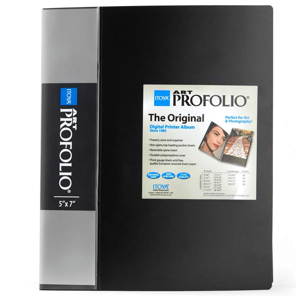 ITOYA Art Profolio Portfolio Sichtbuch, 12,7 x 17,8 cm, 24 Hüllen für 48 Ansichten
