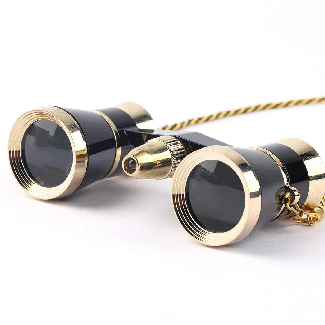 Exquisite Black Gold Fernglas Teleskop 3X25 Dame Geschenk Teleskop Oper Theater Fernglas Optische Operngläser