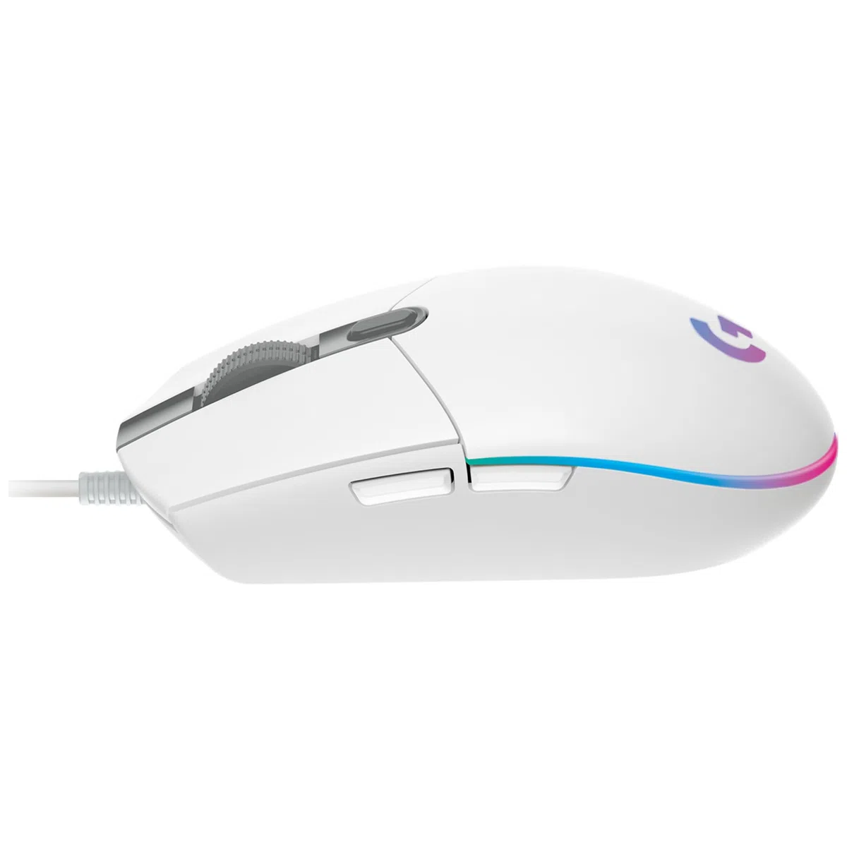 Logitech Gaming Mouse G102 LIGHTSYNC Maus für Rechtshänder, Optisch, 6 Tasten, kabelgebunden, USB, Weiß