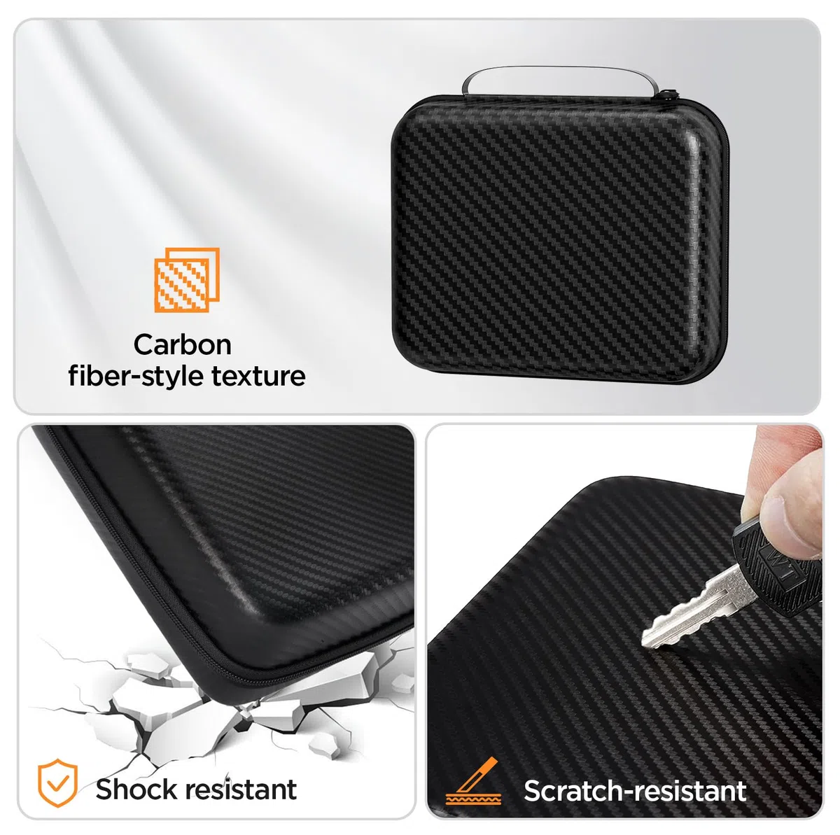Elikliv Mikroskoptasche für EDM4, EDM4B, EDM4 Max Coin Mikroskop, Fernglas, mit integrierter Netztasche und sicherem Reißverschluss