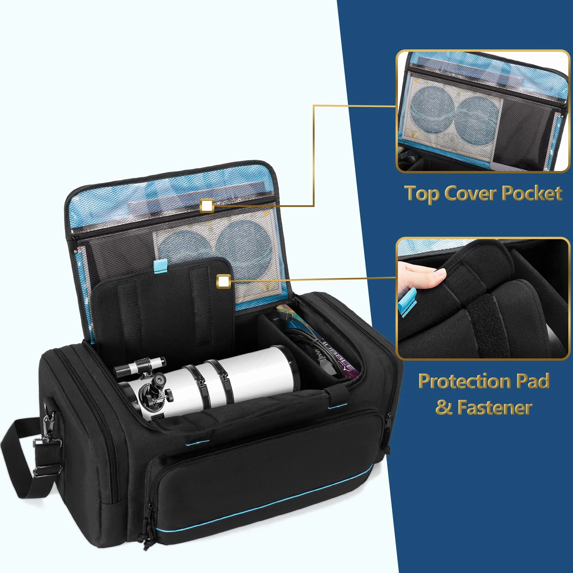 samdew Teleskoprohrtasche, kompatibel mit Celestron 4", 5", 6",8", 9,25" optischen Rohren, Teleskop-Tragetasche, kompatibel mit NexStar SE, Evolution, Schmidt-Cassegrain, EdgeHD optischen Rohren
