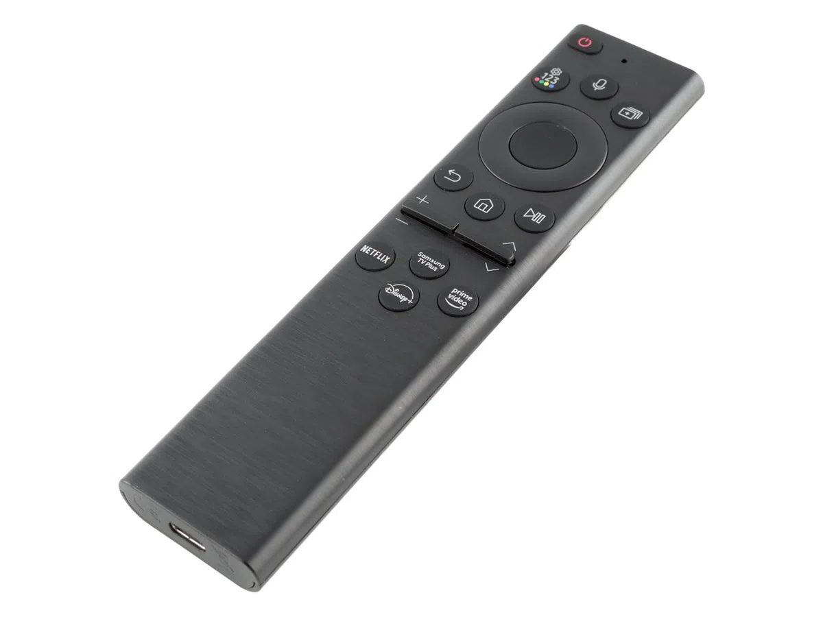 Ersatz für Samsung Fernbedienung BN59-01385B, BN59-01385A, TM2280E - USB-C, Eco Solar & Sprachfunktion - GQ43QN90 GQ43QN92 GQ43QN93 GQ43QN94 GQ55S95 GQ65S95. - SUB BN59-01391B, TM2281E