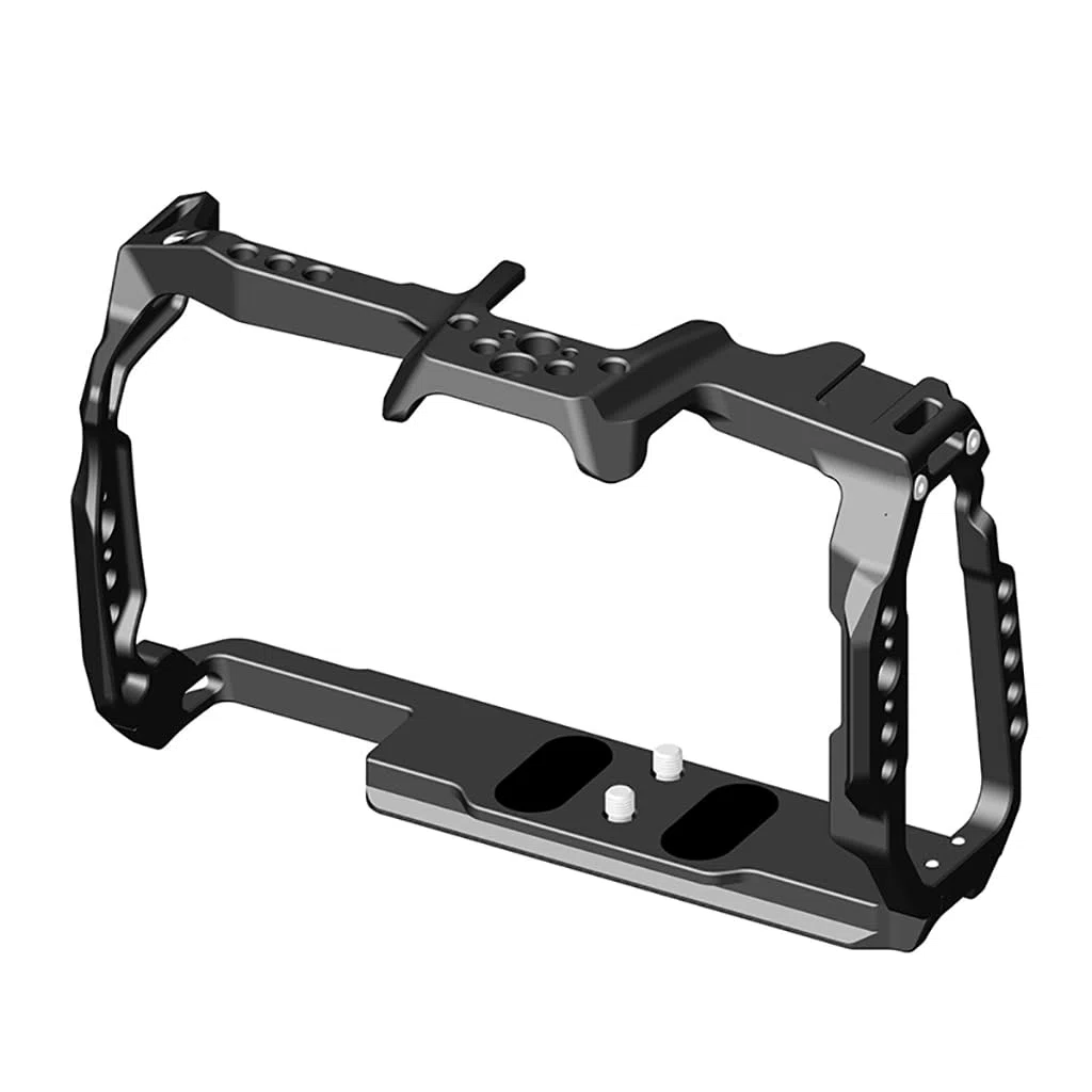 Full Camera Cage for BMPCC 6K Pro for Blackmagic Pocket Cinema Cold Shoe Mount Aluminum Alloy Protective Frame