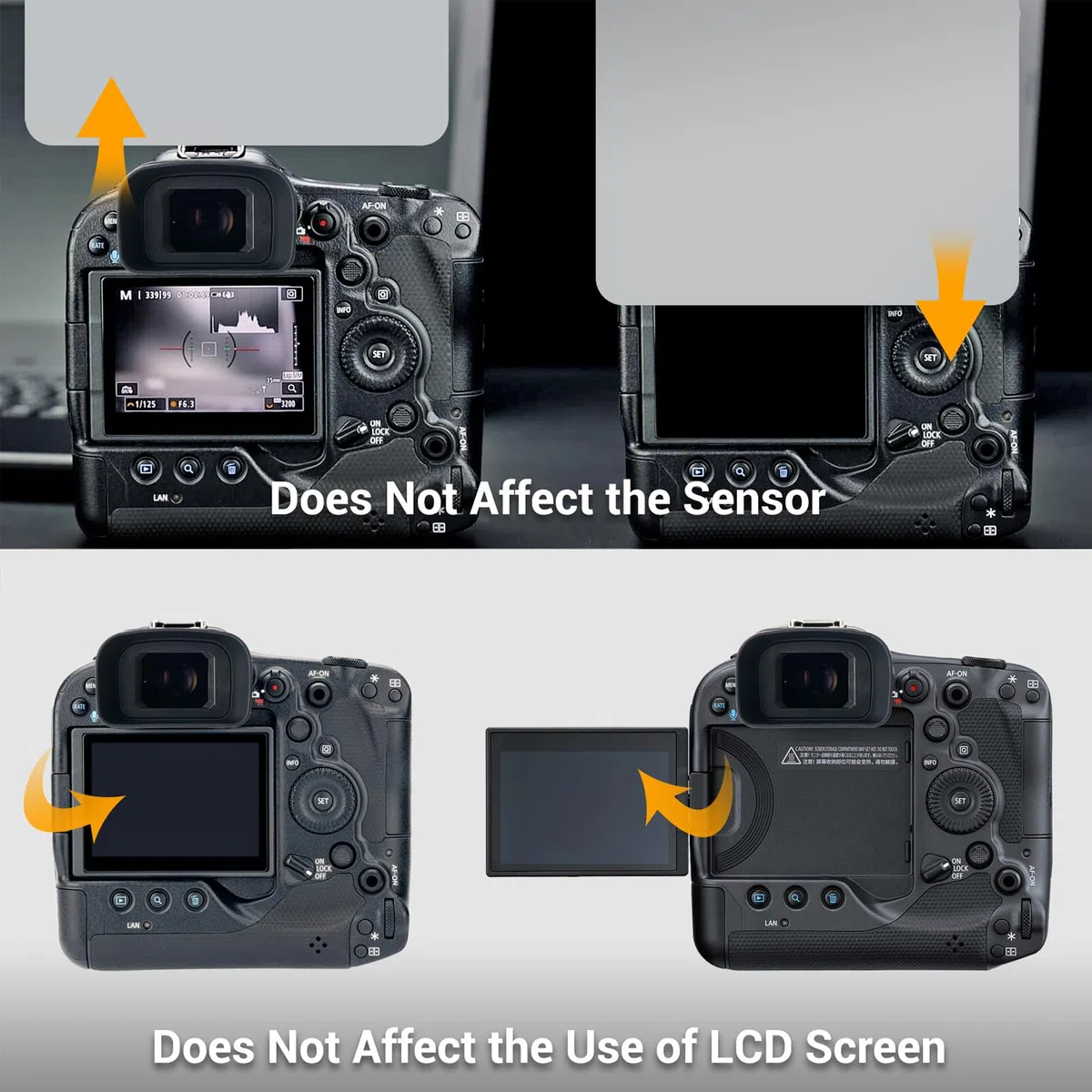 Große Augenmuschel Silikon für Canon EOS R3 RF-Spiegellose Kamera Ersetzt Canon Okular ER-h & ER-hE