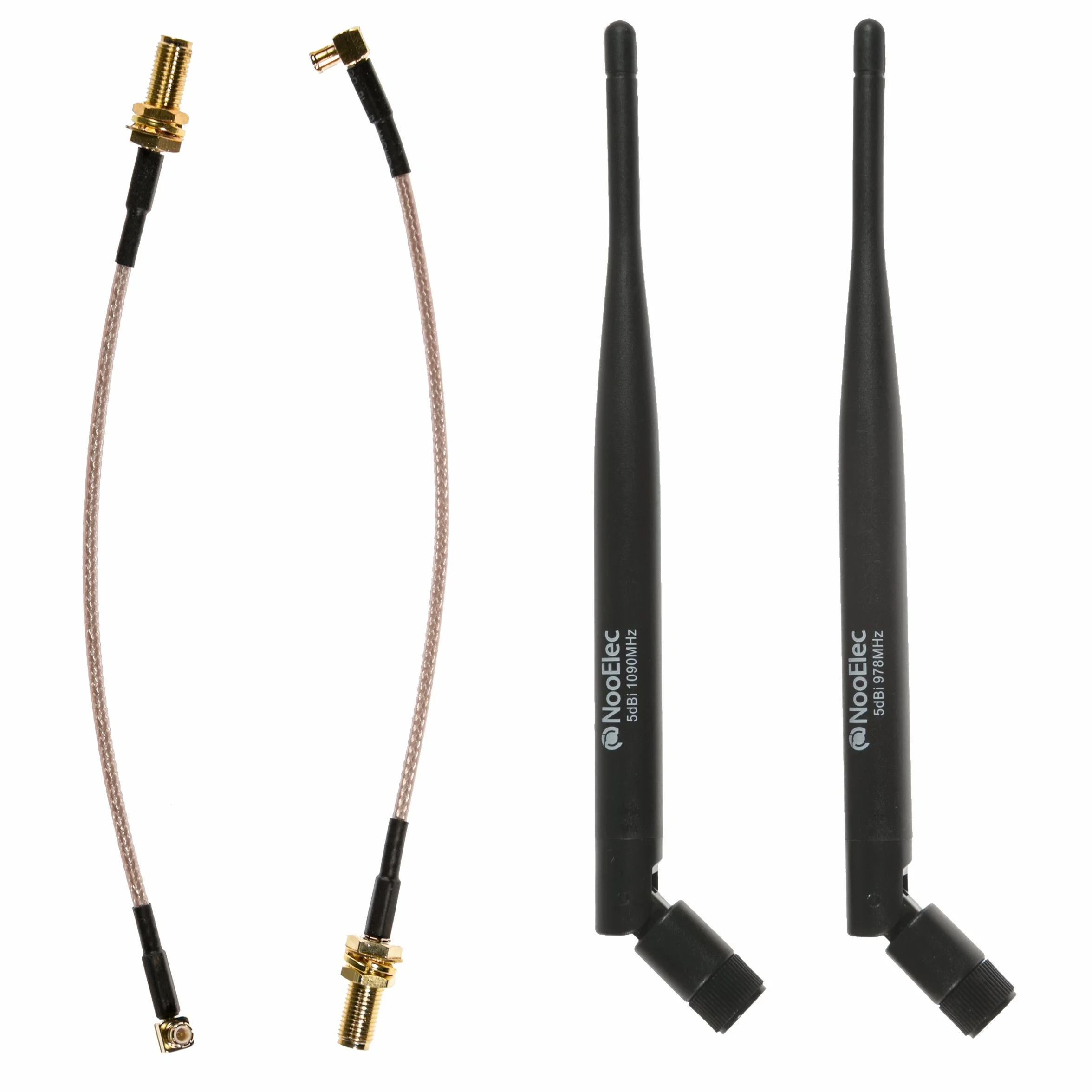 NooElec ADS-B Discovery 5 dBi (High Gain) Antennenpaket – 1090 MHz und 978 MHz Antennenpaket für SMA und MCX-Verbundene Software Defined Radios (SDRs)