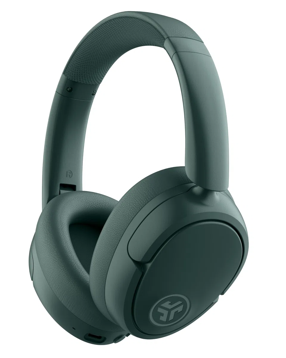 JLab JBuds LUX ANC Noise Cancelling Kopfhörer Over Ear Bluetooth kabellos mit Mikrofon und aktiver Geräuschunterdrückung, 70+ Std. Spielzeit, Faltbare Bluetooth Headphones, Immersive Audio, Salbei