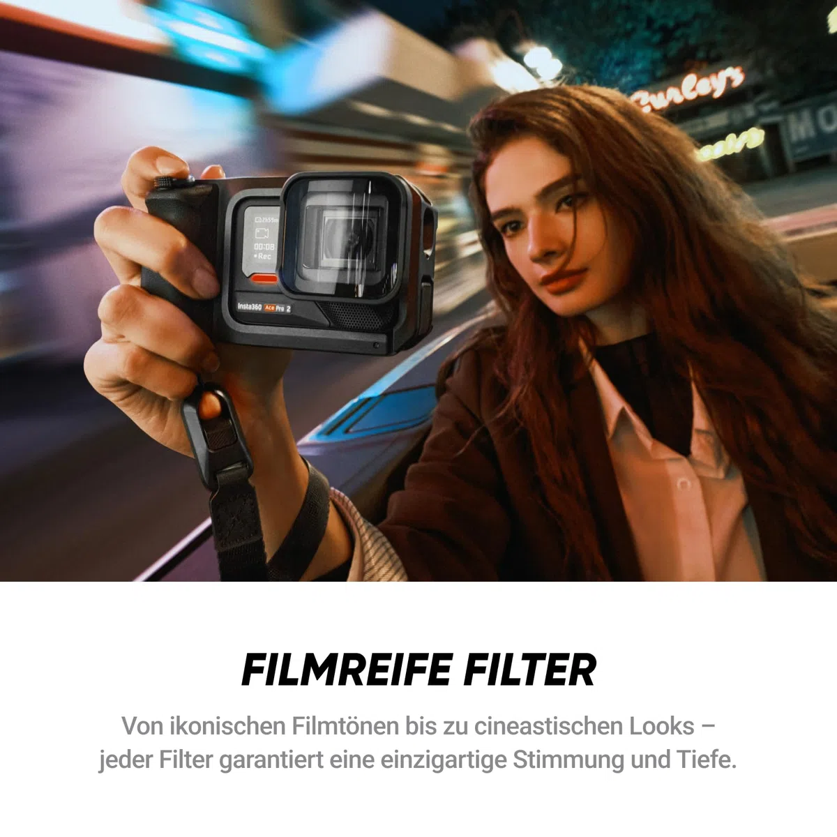 Insta360 Ace Pro 2 Limited Edition 8K Action-Cam wasserdicht Leica 1/1,3"-Sensor Xplorer Pro-Grip-Kit