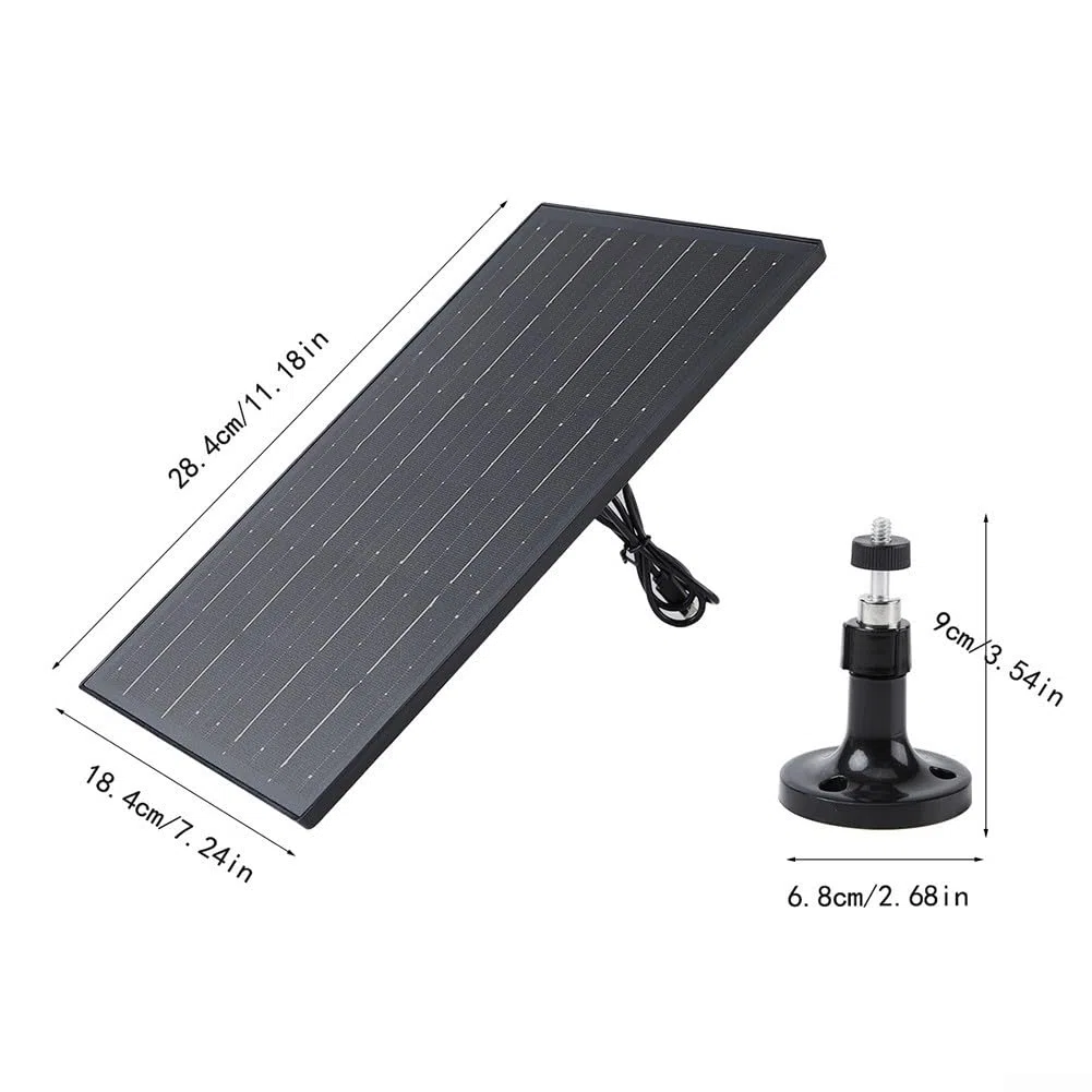 HpLive 10W 5V Solar Panel Kamera Ladegerät, IP65 wasserdicht und wetterfest Outdoor USB-C Ladegerät