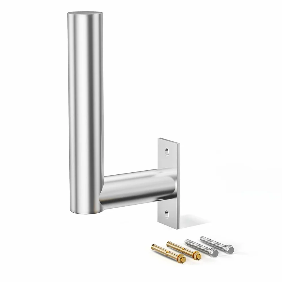 ANNTLENT Antennenmast Halterung L-Typ für Außenantenne-Universal 30cm Länge Außenantennen Mast für Handy-Signalverstärker Antenne/Satelliten Antenne Halterung