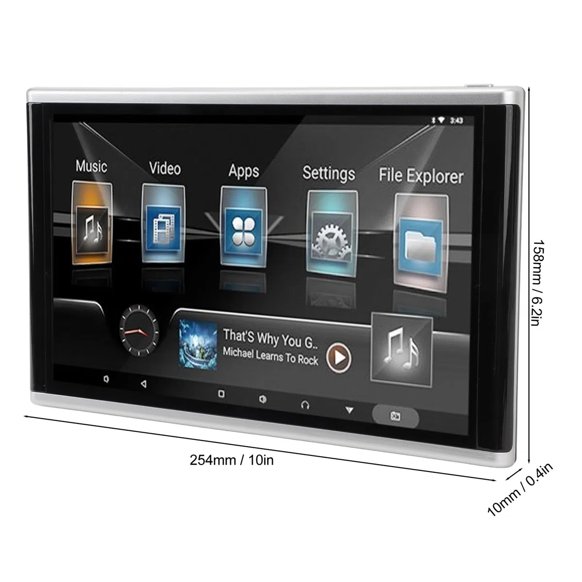 10, Zoll Kopfstützen Tablet für Rücksitz, 11, 4K Touchscreen, 2GB 32GB ROM, Miracast, für Fahrzeuge