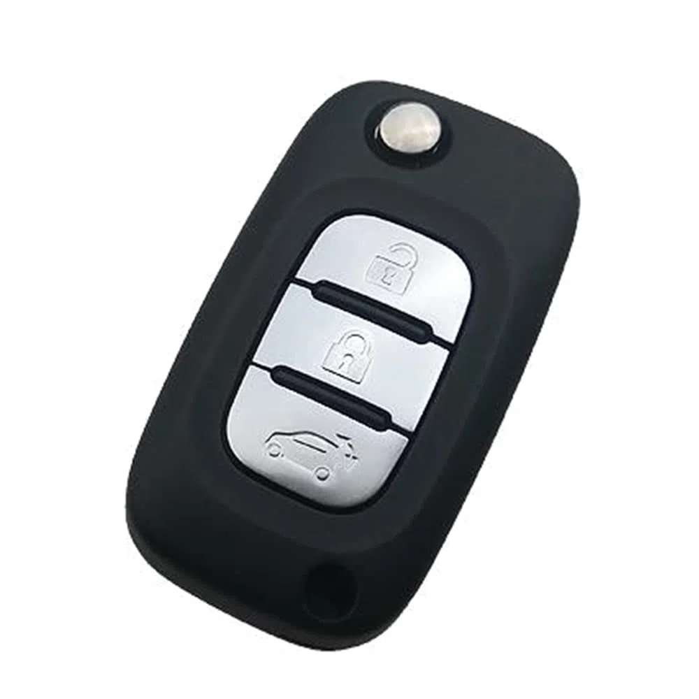 SALPIE Schlüsselgehäuse kompatibel mit Mercedes Smart 453 Schlüsselgehäuse schwarz 3 Tasten leicht anzubringen robust