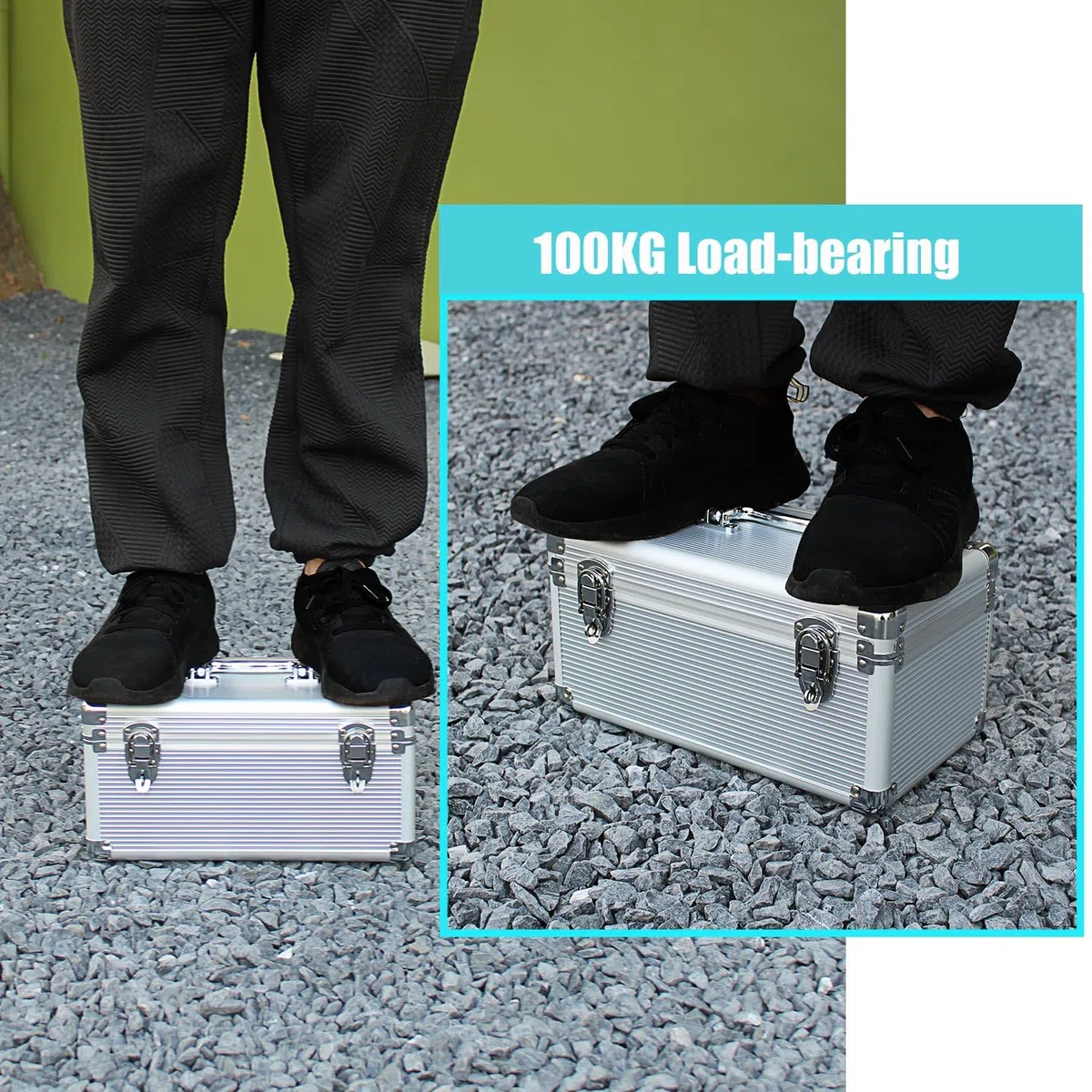 GLOTRENDS B12 12-Slot Handy-Aufbewahrungsbox, tragbares Design zum Tragen und Transportieren, IP65 wasserdicht, Handy-Organizer und Schutzbox