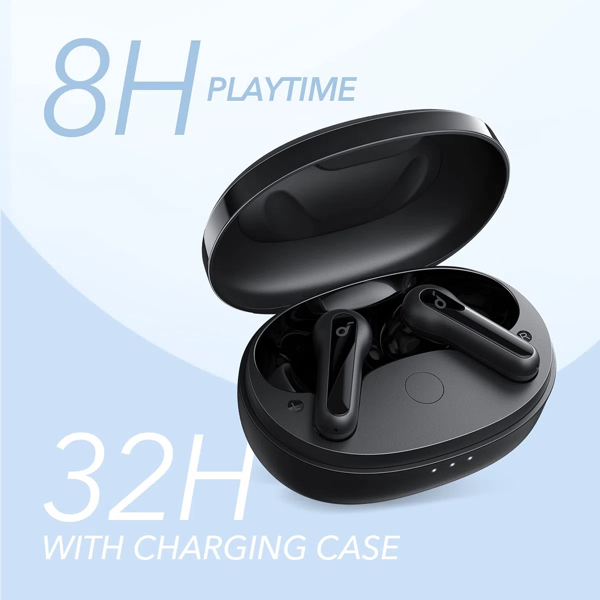 soundcore by Anker P2 Mini Bluetooth Kopfhörer, In Ear Kopfhörer mit 10mm Audiotreiber, intensiver Bass, EQ, Bluetooth 5.2, 32 Std Akku, Aufladen mit USB-C, minimalistisches Design